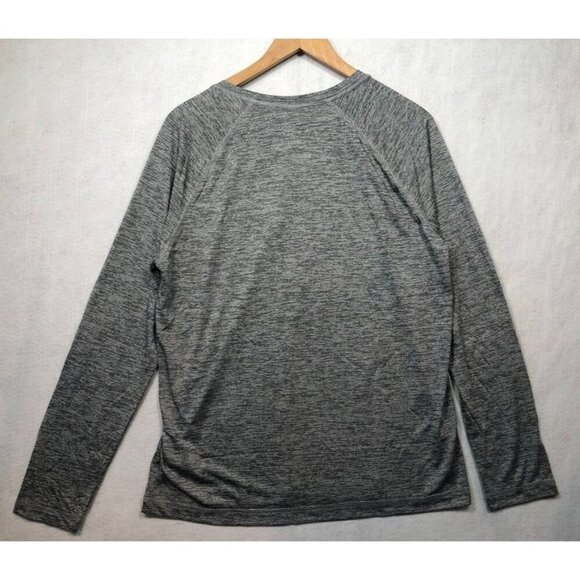 Atlanta Braves Long Sleeve Shirt Majestic MLB Baseball Logo Gray Adult Small S - Picture 2 of 8